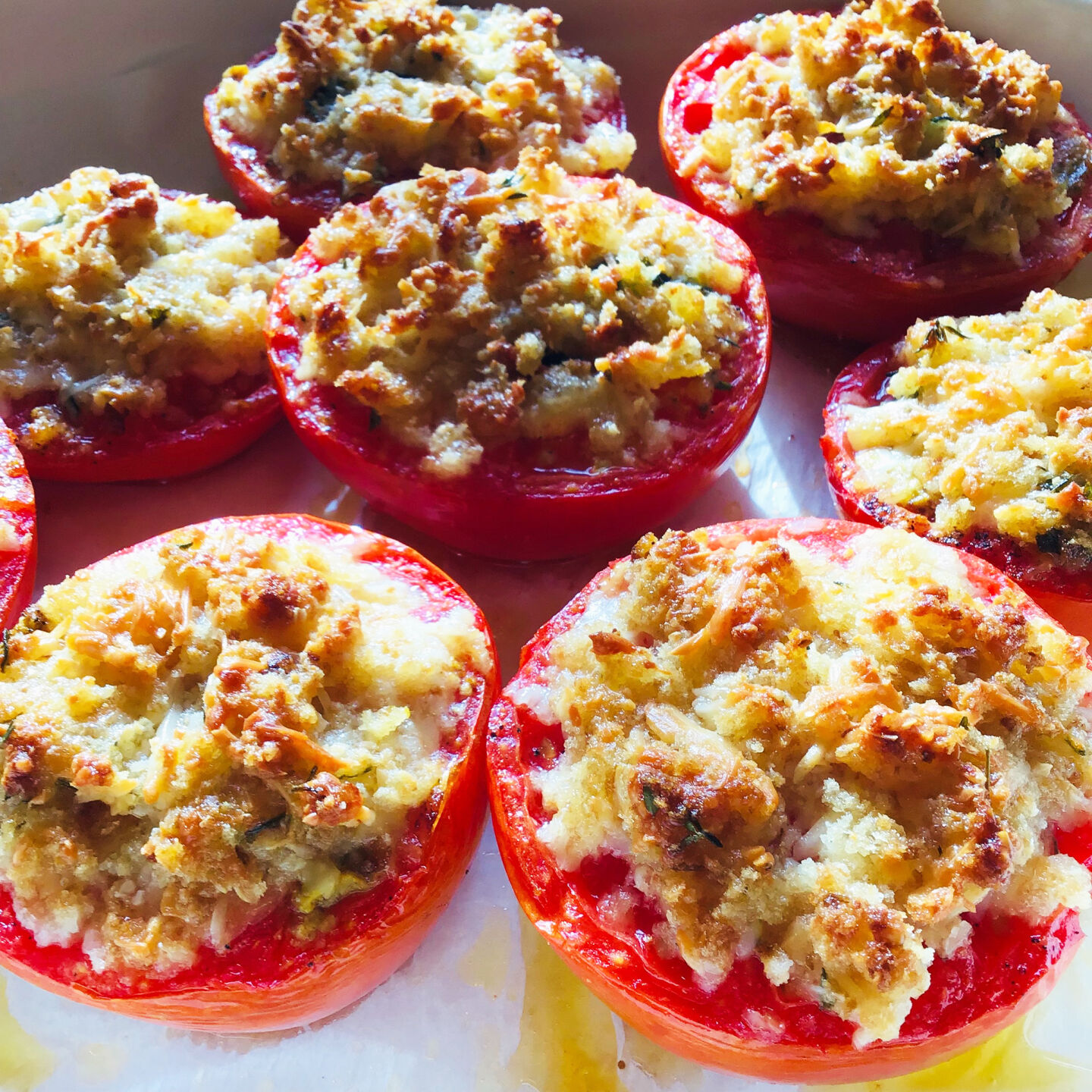 Parmesan Crusty Tomatoes